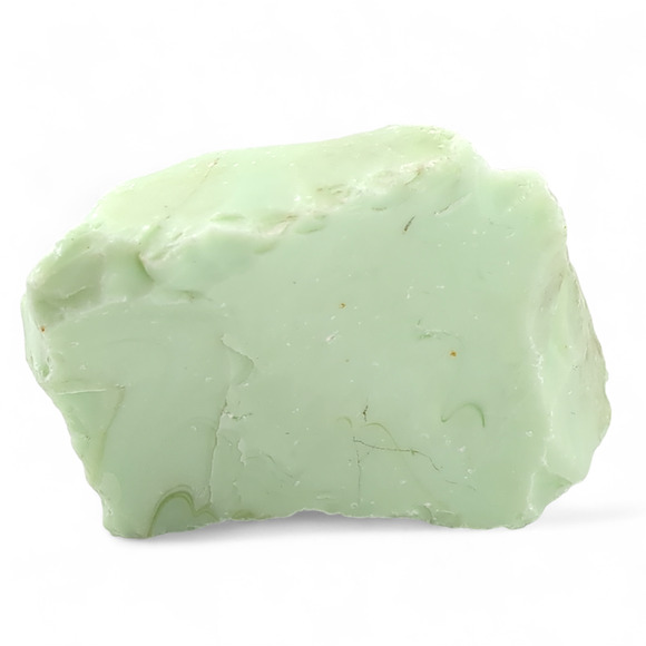 Jadeite Art Glass Cullet Glowing Uranium Swirl Opaque Slag Glass #4GX78 - Picture 4 of 7